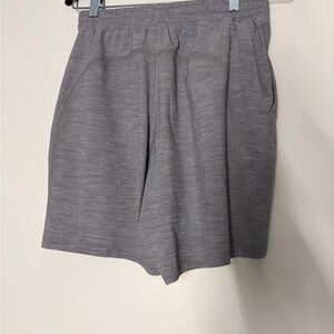 Men's Grey Lululemon Elastic-Waist Shorts